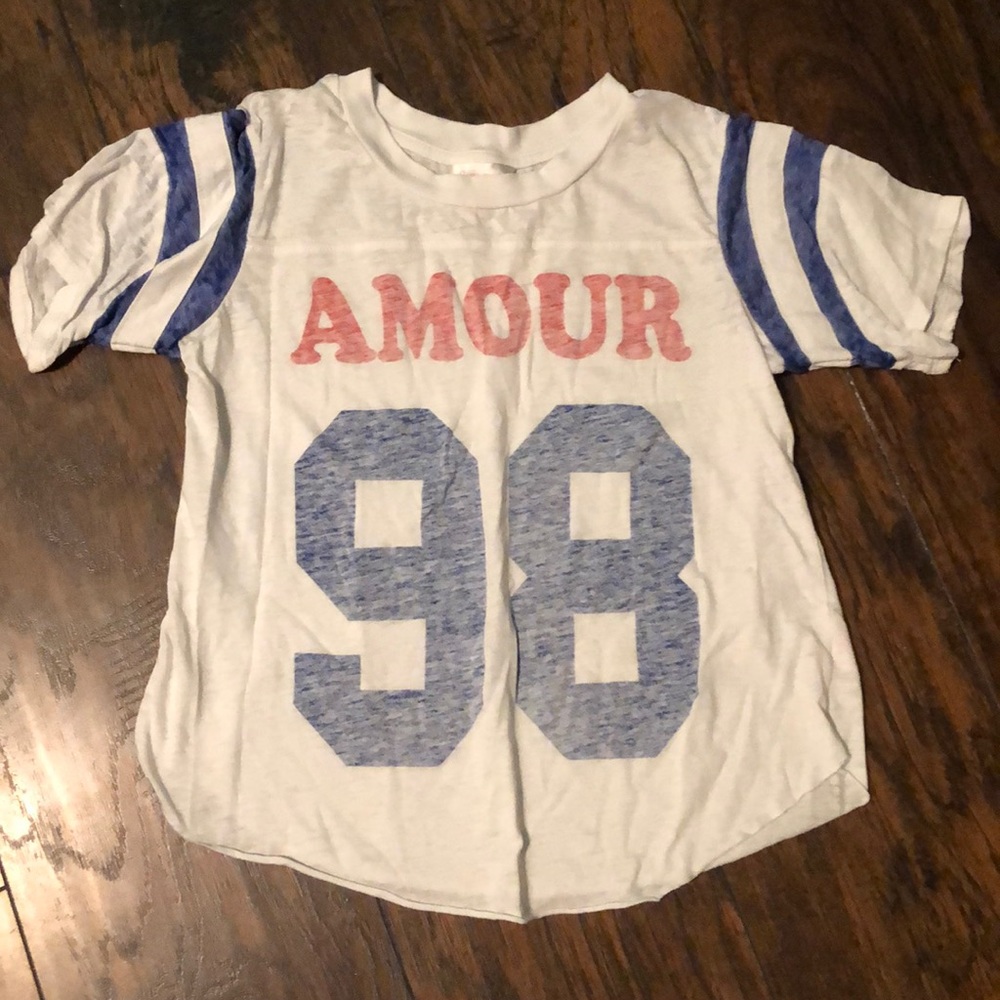 Red, white and blue amour shirt